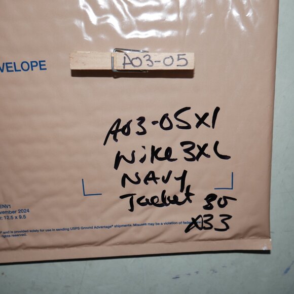 Nike Coaches L/S Jacket With Hoodie Navy Blue Men's Size 3XL Water Repellent NWT - Picture 12 of 12